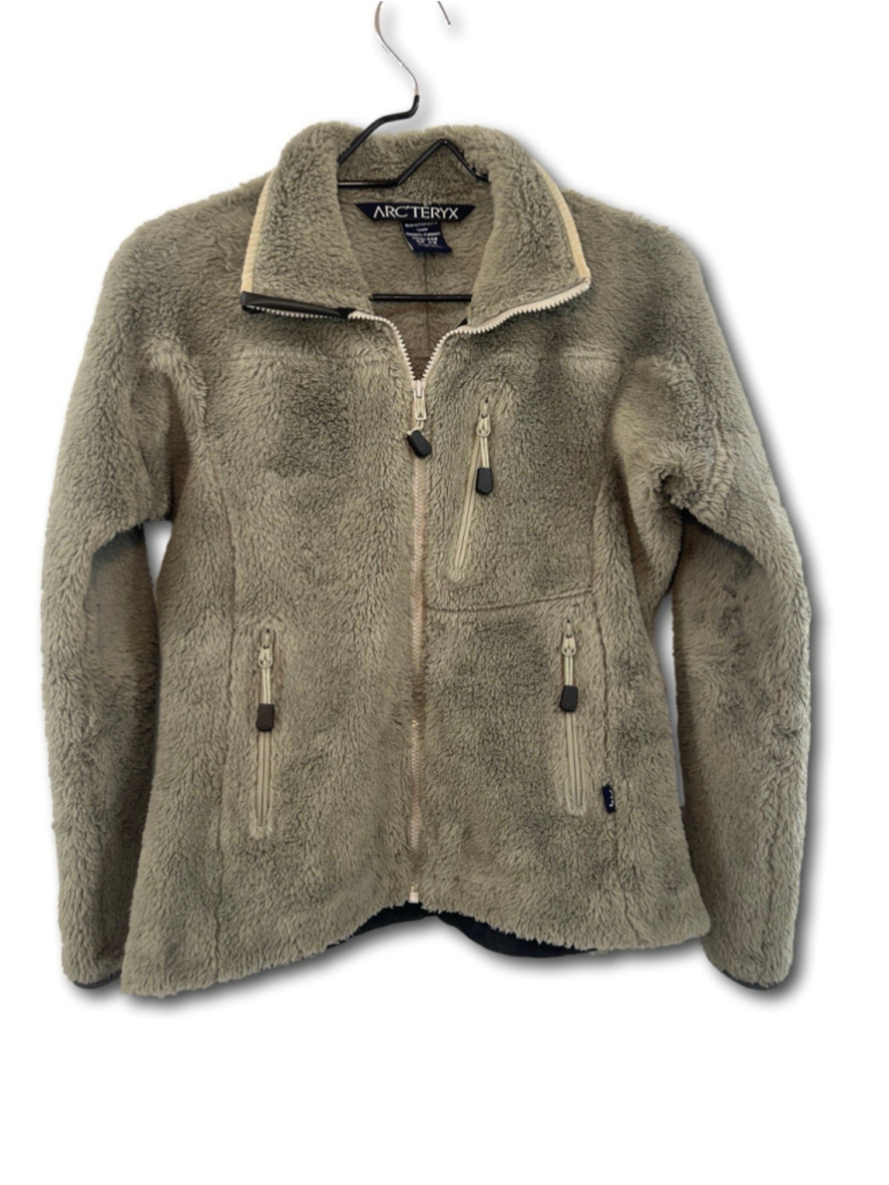 Arc'teryx Delta SV Deep Pile Fleece Jacket Canada Green Khaki Woman’s Size S/P